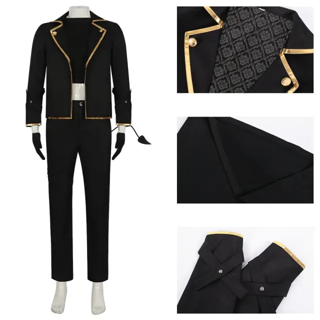 Blue Lock Mikage Reo demon-themed cosplay full set displayed as a complete character outfit.