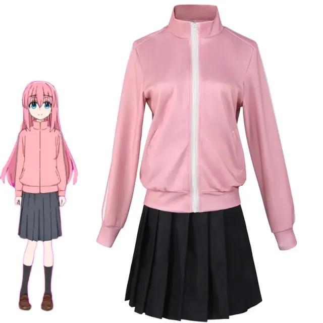 Bocchi the Rock! Women's Anime Cosplay Costume Set detail 1