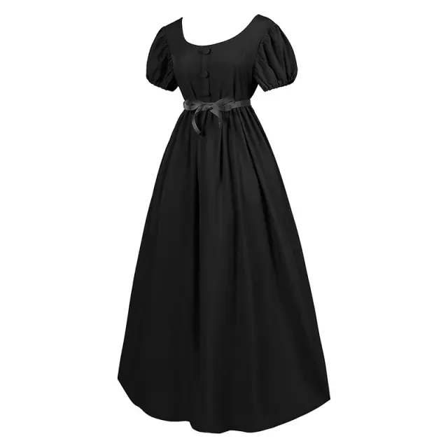 Bridgerton Regency High-Waist Ball Gown Victorian Cosplay Dress detail 12