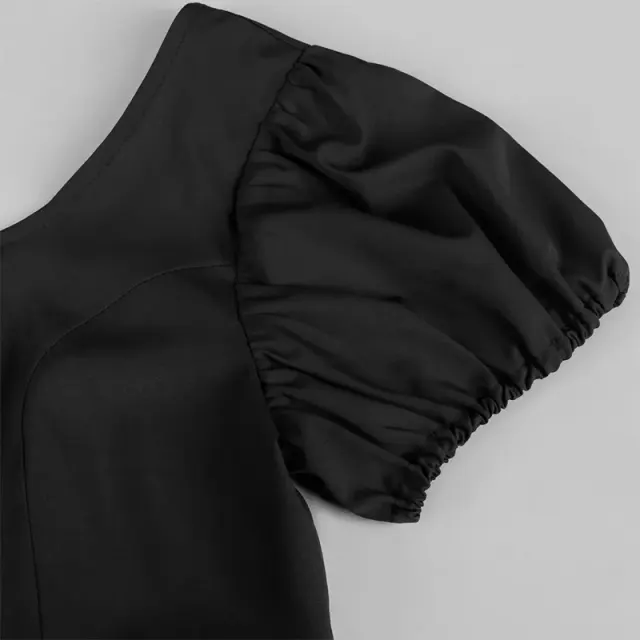 Bridgerton Regency High-Waist Ball Gown Victorian Cosplay Dress detail 13