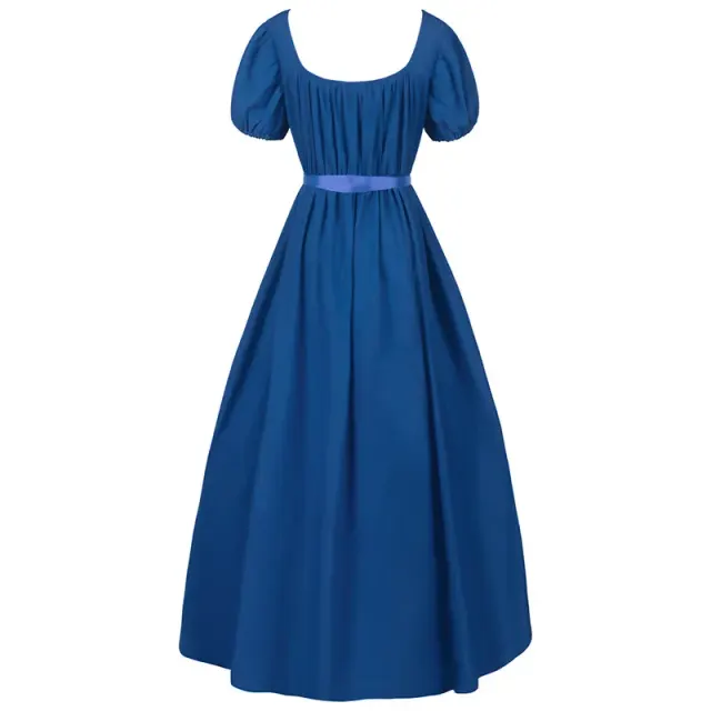 Bridgerton Regency High-Waist Ball Gown Victorian Cosplay Dress detail 21