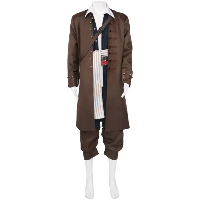 Caribbean Pirate Cosplay Costume Set for Halloween Stage detail 2