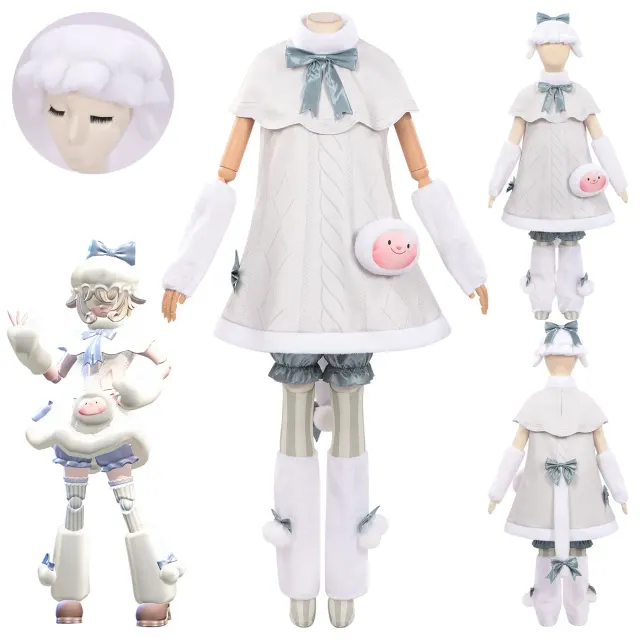 Sleeveless Catwoman Cloud Dream cosplay costume in a cute anime style for adult and child performance wear.