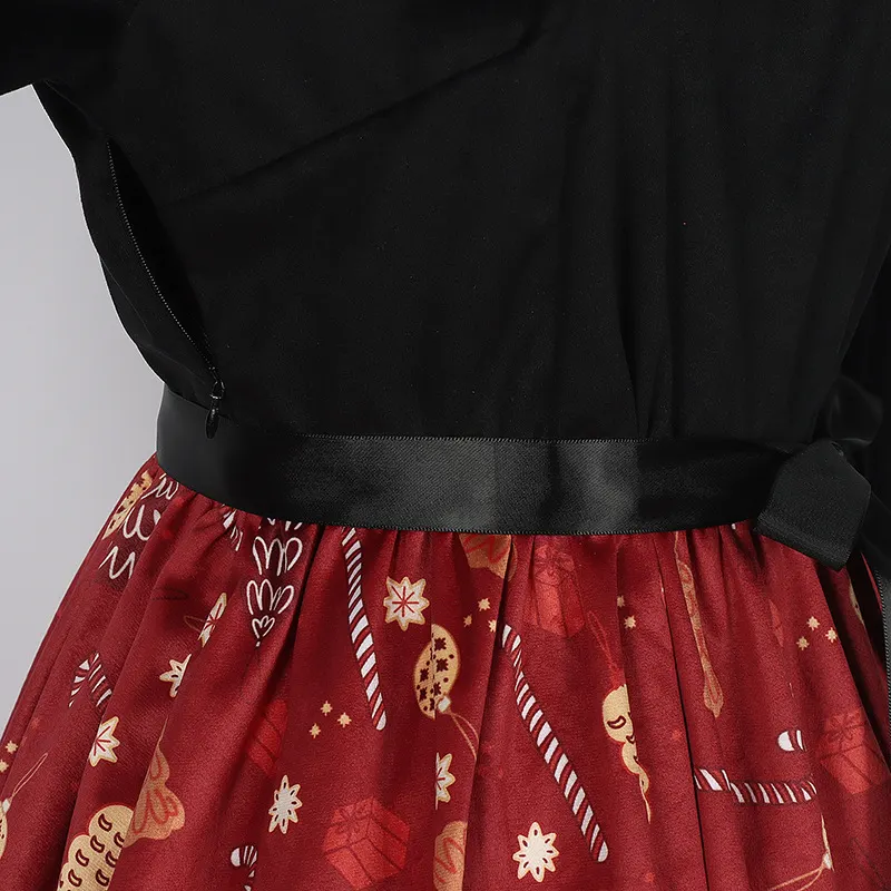 Christmas Halloween Print Cosplay Dress for Party Costume detail 23