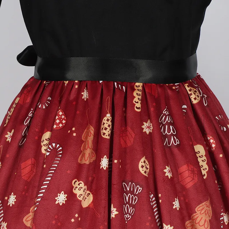 Christmas Halloween Print Cosplay Dress for Party Costume detail 24