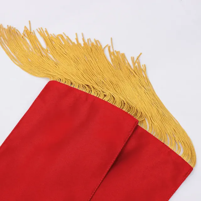 Cosplay Reversible Embroidered Dark Cape and Tassel Sash Set detail 5