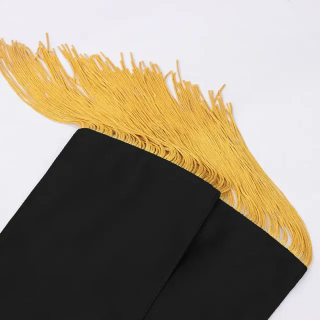Cosplay Reversible Embroidered Dark Cape and Tassel Sash Set detail 10