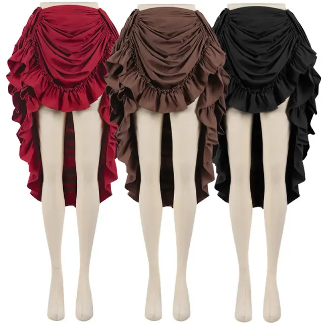 Court Corset and Drawstring Pirate Skirt Costume detail 1
