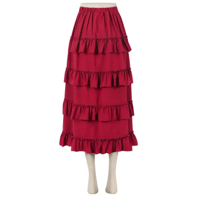 Court Corset and Drawstring Pirate Skirt Costume detail 11