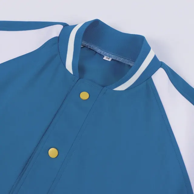 Dandadan Seiko Ayase Blue Hoodie Cosplay Costume detail 6
