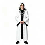 Chain Priest Robe - White