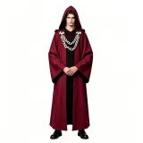 Chain Priest Robe - Burgundy