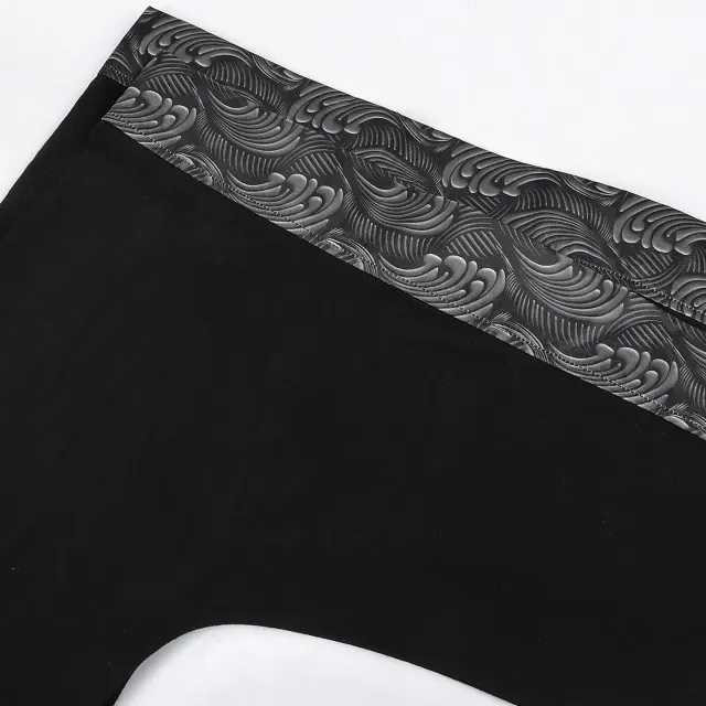 Dark Gothic Chinese-Style Short Top Cosplay Costume detail 6