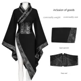 Dark Gothic Chinese-Style Short Top