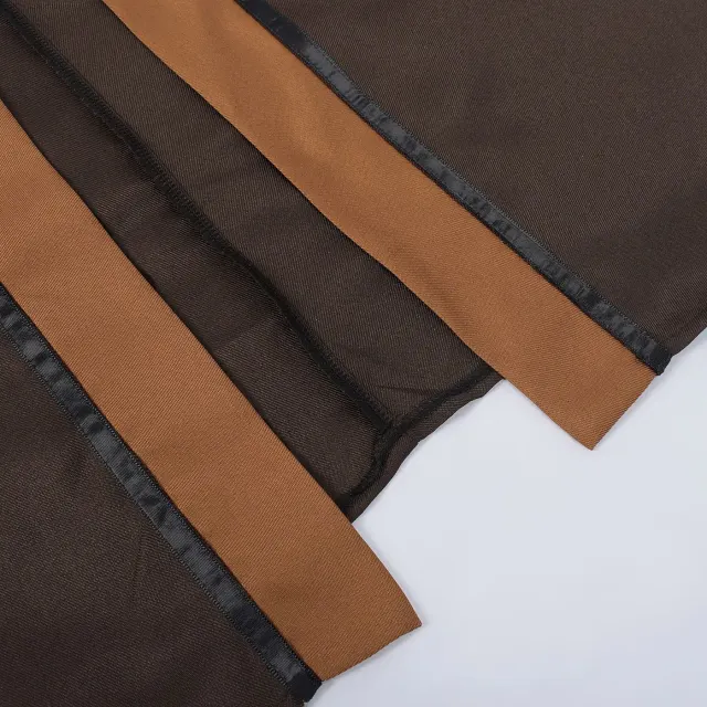 Dark Hooded Lace-Up Cosplay Cape for Women and Men detail 7
