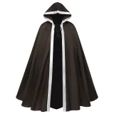 2471 Patchwork Cape - Brown/White