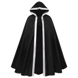 2471 Patchwork Cape - Black/White