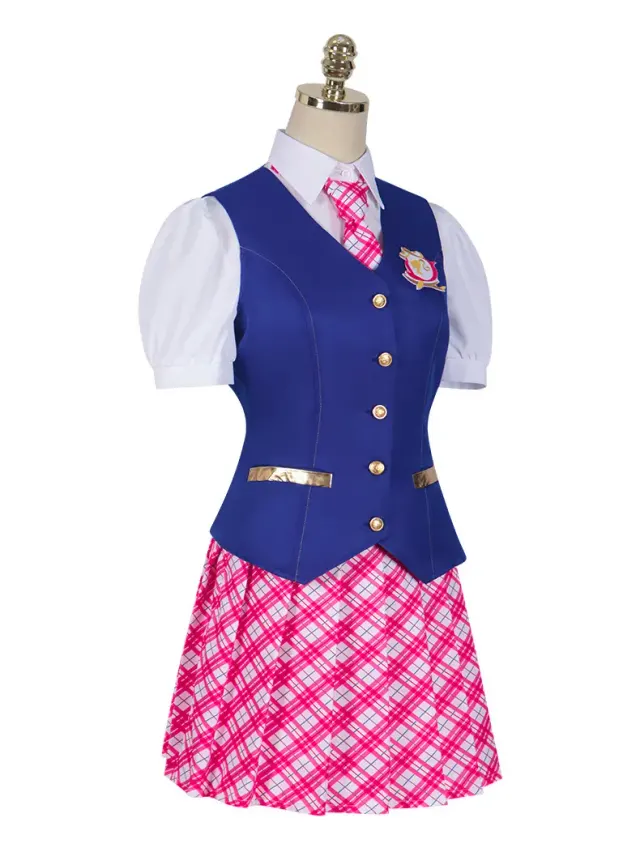 Delancey Blue Academy Uniform Cosplay Dress detail 2