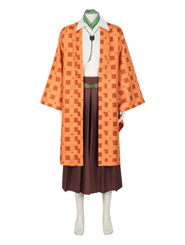 Demon Slayer Cosplay Costume Full Set with Optional Wig detail 2