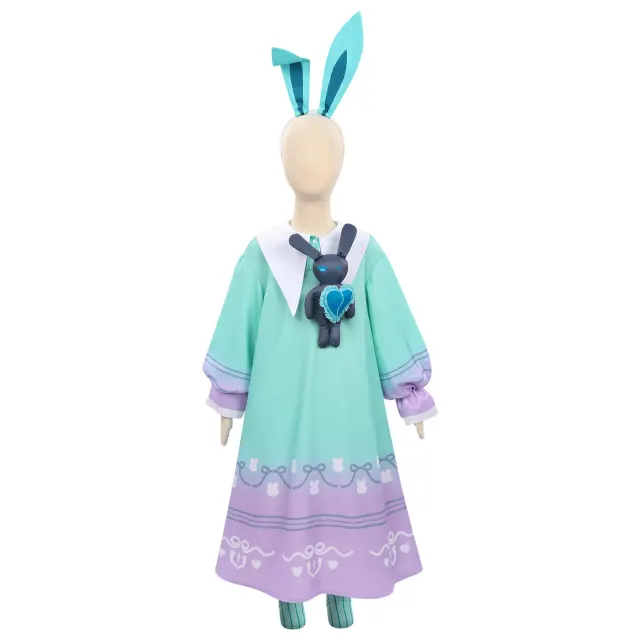 Dorothy Transfer Student Cosplay Gradient Long-Sleeve Nightgown detail 1