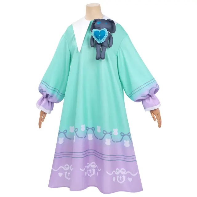 Dorothy Transfer Student Cosplay Gradient Long-Sleeve Nightgown detail 9