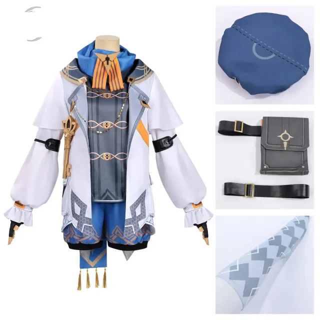 The main image shows a long-sleeve Edgar game character cosplay costume in the in-stock style option.