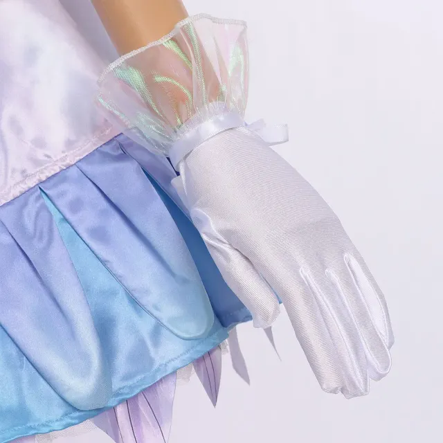 Eggy Party Heather Swan Feather Satin Cosplay Dress for Adults & Kids detail 19