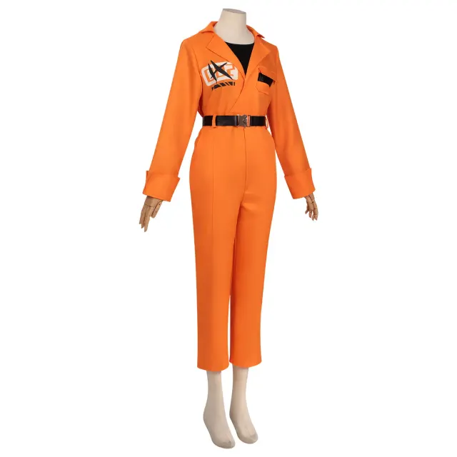 Esper Zero Men's & Women's Prisoner Uniform Cosplay Costume detail 1