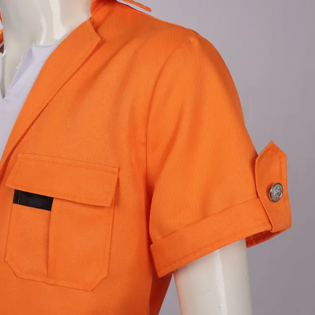 Esper Zero Men's & Women's Prisoner Uniform Cosplay Costume detail 11