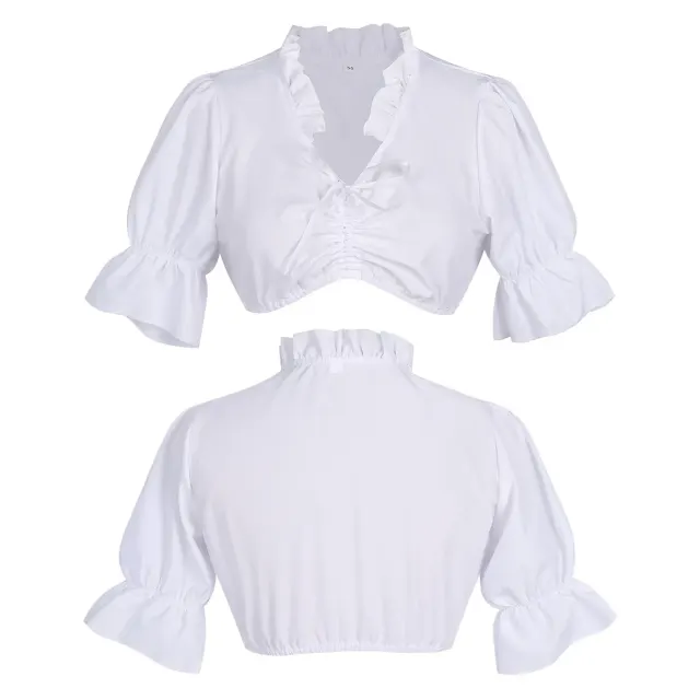 Floral Bavarian Oktoberfest Maid Cosplay Dress for Women detail 2
