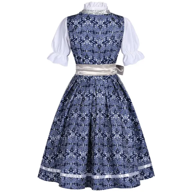 Floral Bavarian Oktoberfest Maid Cosplay Dress for Women detail 5