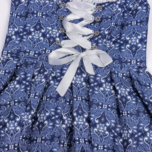 Floral Bavarian Oktoberfest Maid Cosplay Dress for Women detail 7