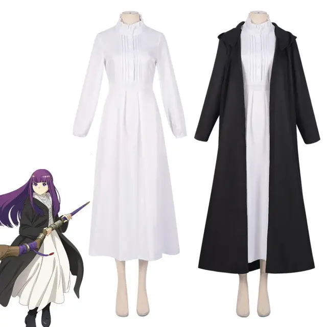 Women's Fern cosplay costume set in a Japanese anime style, shown as a full character outfit.
