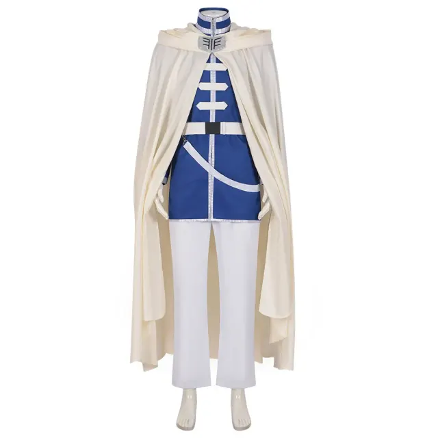 Frieren Himmel Cosplay Costume Set with Wig and Elf Ears detail 3