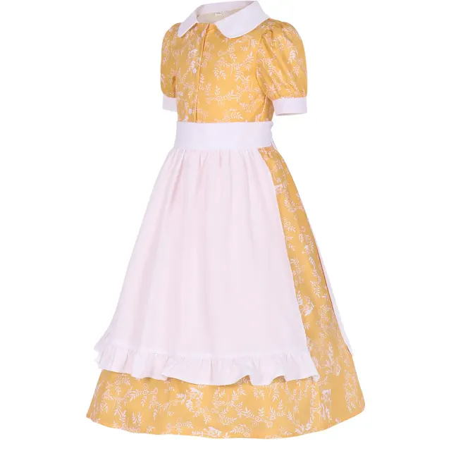 Prärie-Pionier-Kleid für Mädchen für Oktoberfest-Bühnenauftritte Detail 2