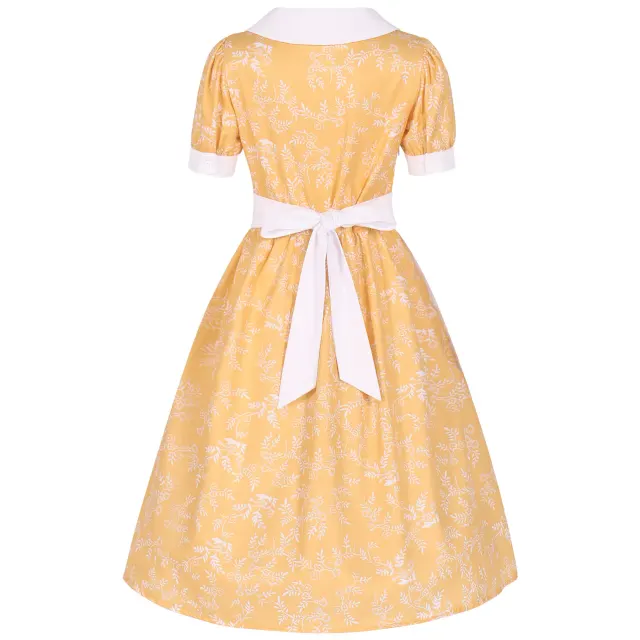 Prärie-Pionier-Kleid für Mädchen für Oktoberfest-Bühnenauftritte Detail 4