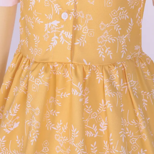 Prärie-Pionier-Kleid für Mädchen für Oktoberfest-Bühnenauftritte Detail 6