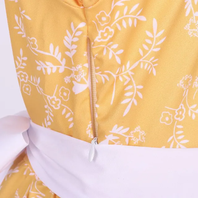 Prärie-Pionier-Kleid für Mädchen für Oktoberfest-Bühnenauftritte Detail 7