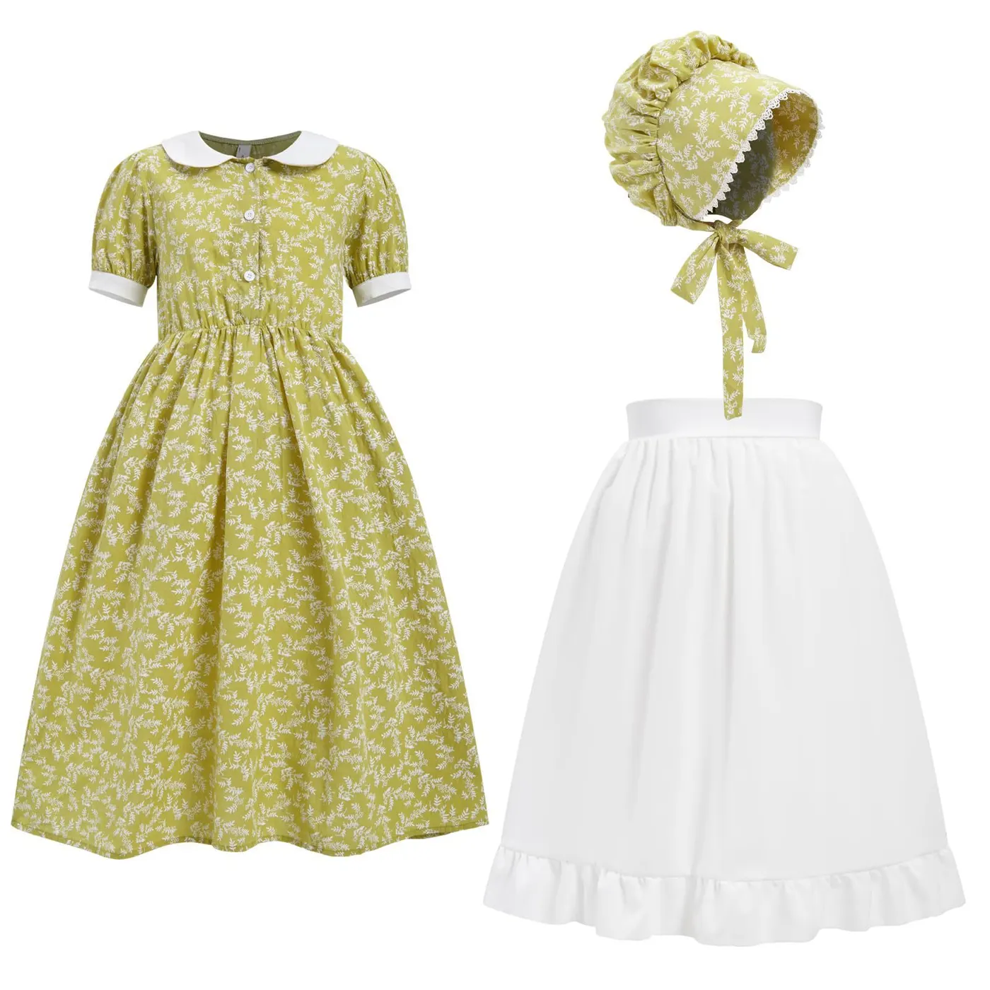 Girls' Prairie Pioneer Dress for Oktoberfest Stage Performances detail 24