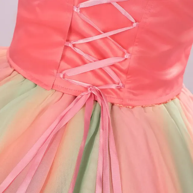 Glinda-Inspired Pink Princess Cosplay Dress for Halloween detail 6