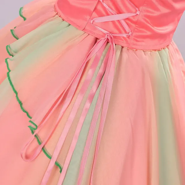 Glinda-Inspired Pink Princess Cosplay Dress for Halloween detail 8