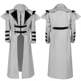 Gothic Trench Coat - Gray
