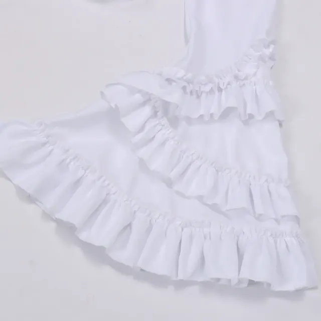 Gothic Lolita Ruffled Long-Sleeve Cape Top for Halloween Cosplay detail 7