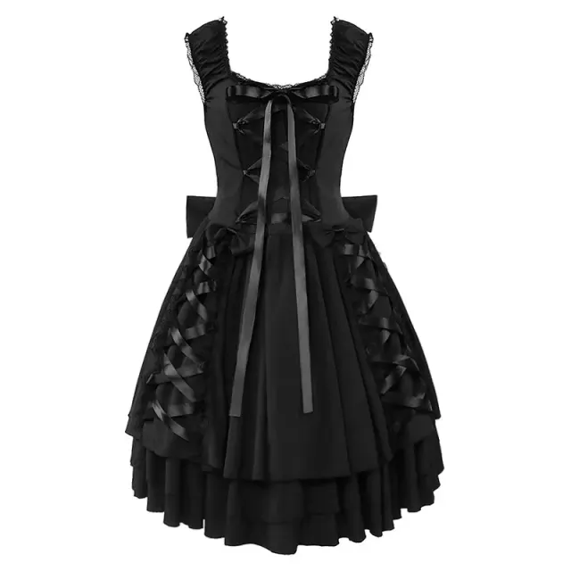 Gothic Maid Dress for Halloween Renaissance Cosplay detail 1