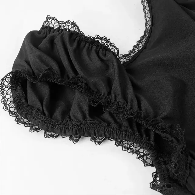 Gothic Maid Dress for Halloween Renaissance Cosplay detail 5