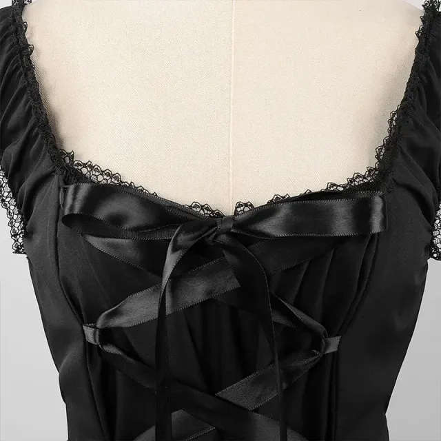 Gothic Maid Dress for Halloween Renaissance Cosplay detail 7