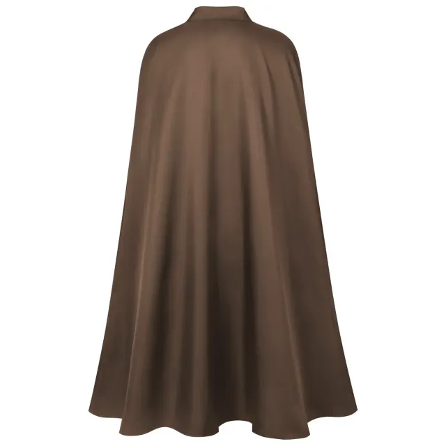 Gothic Medieval Long Lapel Cape Halloween Wizard Cosplay Cloak detail 3