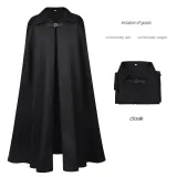 Lapel Cape - Black
