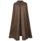 Lapel Cape - Brown