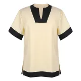 Slit Shirt - Yellow (Belt Not Included)